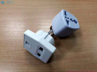 Переходник для ЗУ 3pin US на 3pin EU розетку