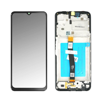 Дисплей Samsung Galaxy A22 5G, Черный (Оригинал) в раме