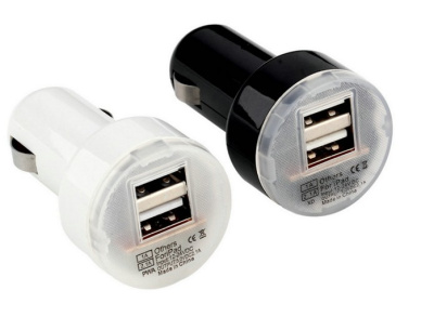 Автозарядное iPhone (2 USB) + 2 кабеля (USB, Lightning to USB)
