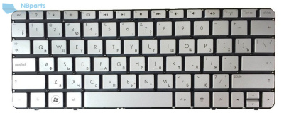 Клавиатура для ноутбука HP Mini 210-2000, серебро, с рамкой, RU