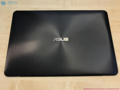 Крышка матрицы Asus X555 чёрная, с рамкой