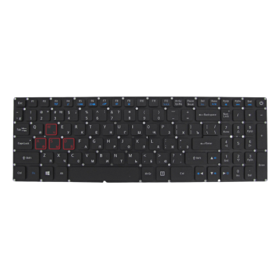 Клавиатура для ноутбука ACER Aspire VX5-591G Nitro V15 VN7-593, чёрная, с подсветкой, RU