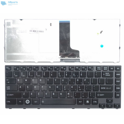 Клавиатура для ноутбука Toshiba Satellite M600, M640, чёрная, с рамкой, RU