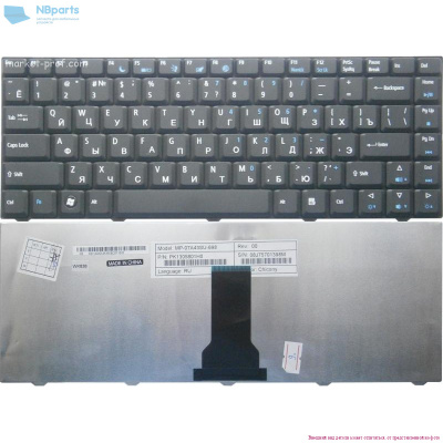Клавиатура для ноутбука ACER eMachines D520 D720 E520 E720, чёрная , RU