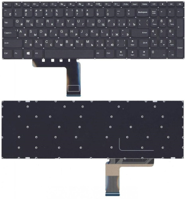 Клавиатура для ноутбука Lenovo IdeaPad 310-15ABR, 310-15IAP, чёрная, Ver.1, RU