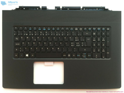 Верхняя часть корпуса (Palmrest) Acer Aspire V17 Nitro Edition VN7-792, чёрный (Сервисный оригинал)
