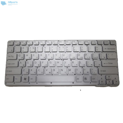 Клавиатура для ноутбука Sony VPC-CA, серебристая, RU