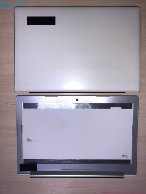 Крышка матрицы Lenovo IdeaPad 310-15, 510-15 (A+B) белая, рамка серая