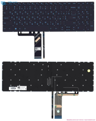 Клавиатура для ноутбука Lenovo IdeaPad 130-15AST, чёрная, с подсветкой, RU