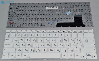 Клавиатура для ноутбука ASUS X201 X202 белая, RU