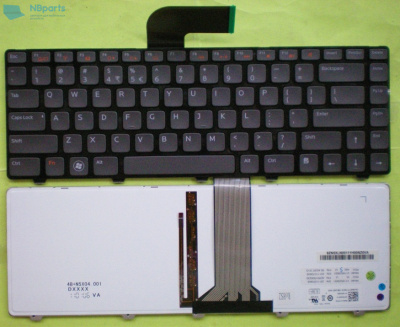Клавиатура для ноутбука Dell Inspiron M5050, чёрная, с рамкой, US