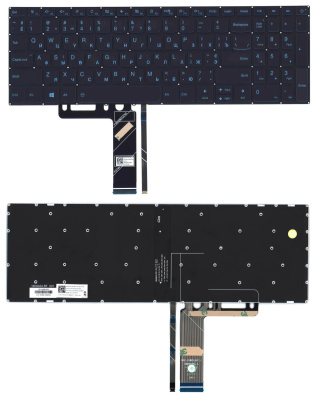 Клавиатура для ноутбука Lenovo IdeaPad 130-15AST, чёрная, с подсветкой, RU