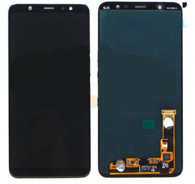 Дисплей Samsung J8 2018 SM-J800 Черный в сборе (Оригинал, переклей)