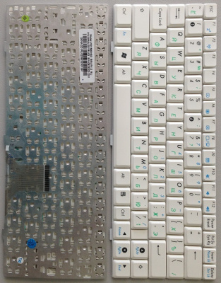Клавиатура для ноутбука ASUS EeePC 1000, белая, RU