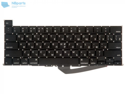 Клавиатура для ноутбука Apple Macbook Pro 16" A2141 Black, Small Enter, RU