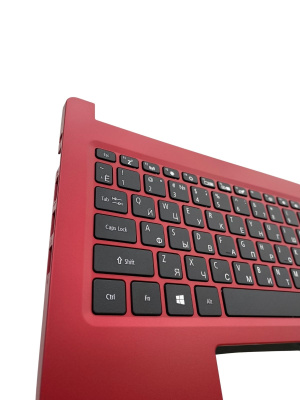 Верхняя часть корпуса (Palmrest) Acer Aspire 3 A315-34 B315-34, бордовый (Сервисный оригинал)