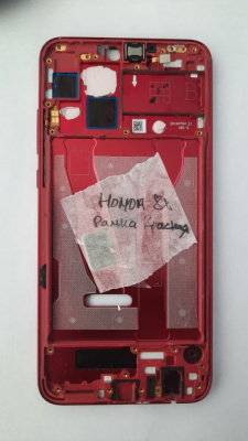 Рамка дисплея (средняя часть) для Huawei Honor 8X Красная