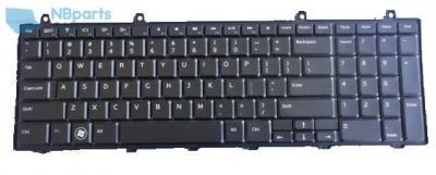 Клавиатура для ноутбука Dell Studio 1749, чёрная, с подсветкой, RU