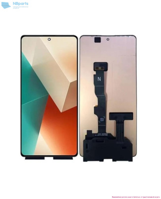 LCD дисплей для Xiaomi Redmi Note 13 5G в сборе с тачскрином (черный) Оригинал
