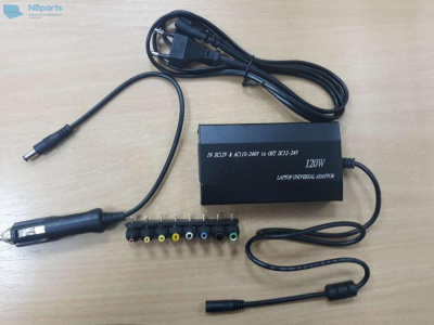 Автомобильное Универсальное зарядное устройство 90/120W+USB