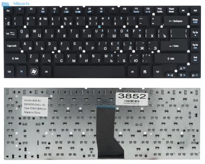 Клавиатура для ноутбука ACER Aspire ES1-511 ES1-411 ES1-520, чёрная, RU