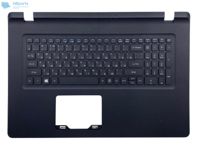 Верхняя часть корпуса (Palmrest) Acer Aspire ES1-732, чёрный (Сервисный оригинал)