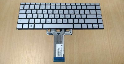 Клавиатура для ноутбука HP Pavilion 14-BP, серебро, с подсветкой, RU