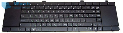 Клавиатура для ноутбука ASUS NX90, чёрная, с рамкой, RU