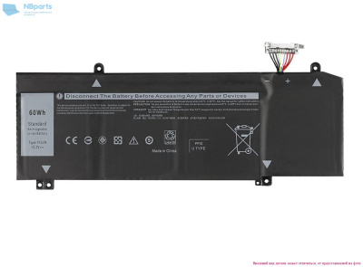 Аккумулятор (батарея) для ноутбука Dell Alienware Orion  M15 G5 5590 15.2V 3750mAh