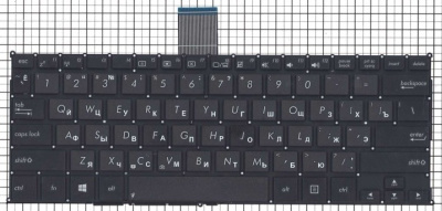 Клавиатура для ноутбука ASUS VivoBook F200 X200 чёрная, RU