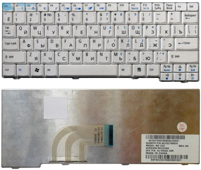 Клавиатура для ноутбука ACER Aspire One D250 D150 D210, белая, RU