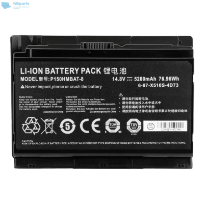 Аккумулятор (батарея) для ноутбука Clevo P150 P151 P170 14.8V 5200mAh