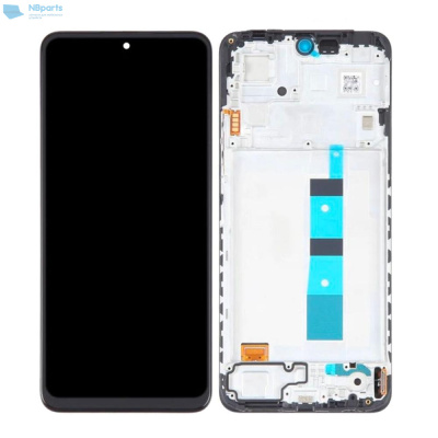 LCD дисплей для Xiaomi Redmi 12, Redmi 13 в сборе с тачскрином (черный) Оригинал в раме