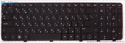 Клавиатура для ноутбука HP Pavilion DV6-6000, чёрная, с рамкой, RU
