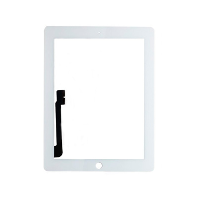 Тачскрин для Apple iPad 3/4 без кнопки Home, White (Original)