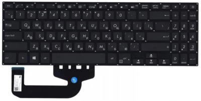 Клавиатура для ноутбука ASUS VivoBook X507, чёрная, RU