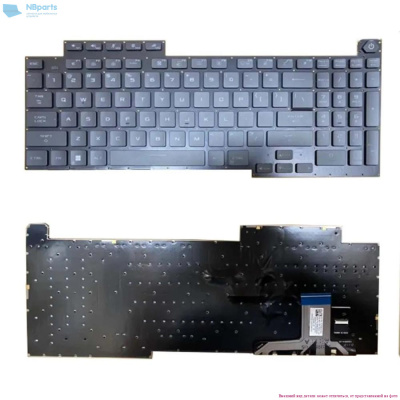 Клавиатура для ноутбука ASUS ROG 5R Plus G713Q G733, чёрная, с RGB-подсветкой, RU, ver.1