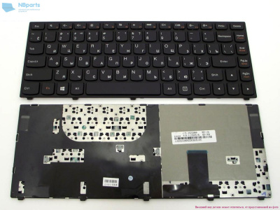 Клавиатура для ноутбука Lenovo Yoga 13, чёрная, с рамкой, RU