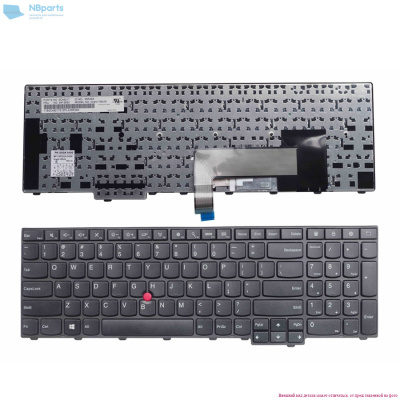 Клавиатура для ноутбука Lenovo ThinkPad Edge E531, E540, чёрная, с рамкой, RU 