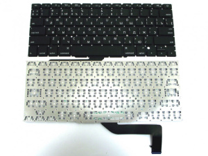 Клавиатура для ноутбука Apple Macbook 15" A1398 Black, Small Enter, RU