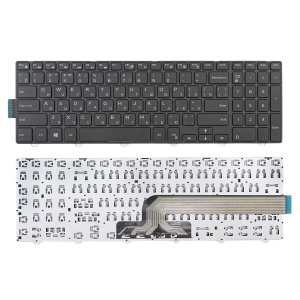 Клавиатура для ноутбука Dell Inspiron 15-5000, чёрная, с рамкой, RU